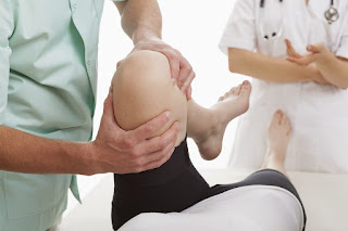 Image of an injured knee
