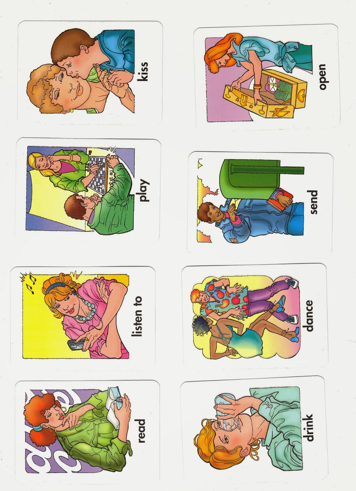 Teaching English Cards VERBS