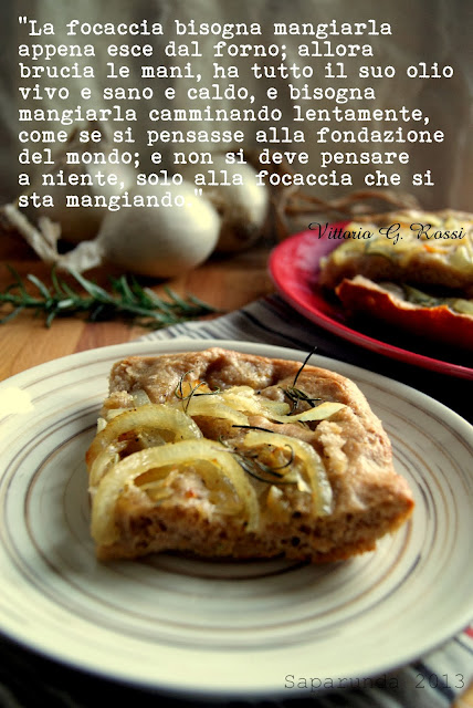 Focaccia con farina di castagne e semi di finocchio