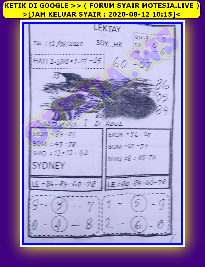 1 New Message Kode Syair Sydney 12 Agustus 2020 Forum Syair Togel Hongkong Singapura Sydney 1 New Message Kode Syair Sydney 12 Agustus 2020 Forum Syair Togel Hongkong Singapura Sydney