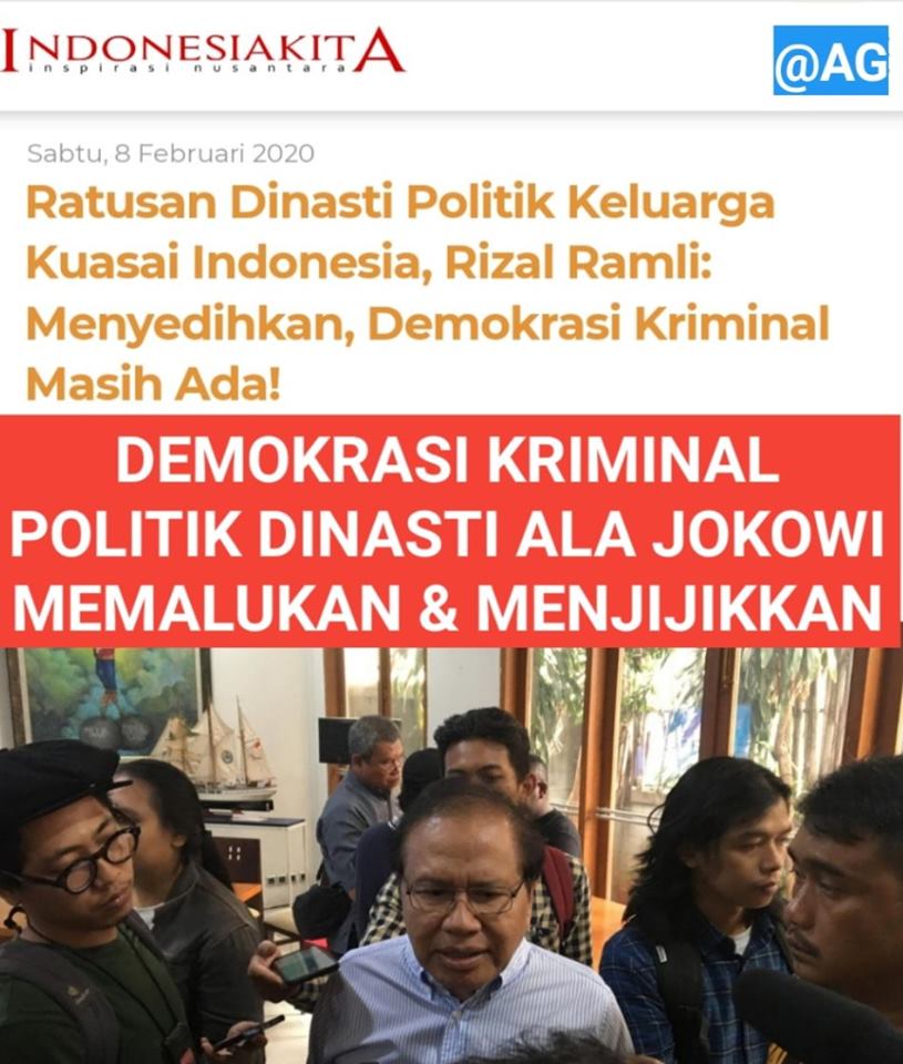 Demokrasi Kriminal Jokowisme DENIS KICK