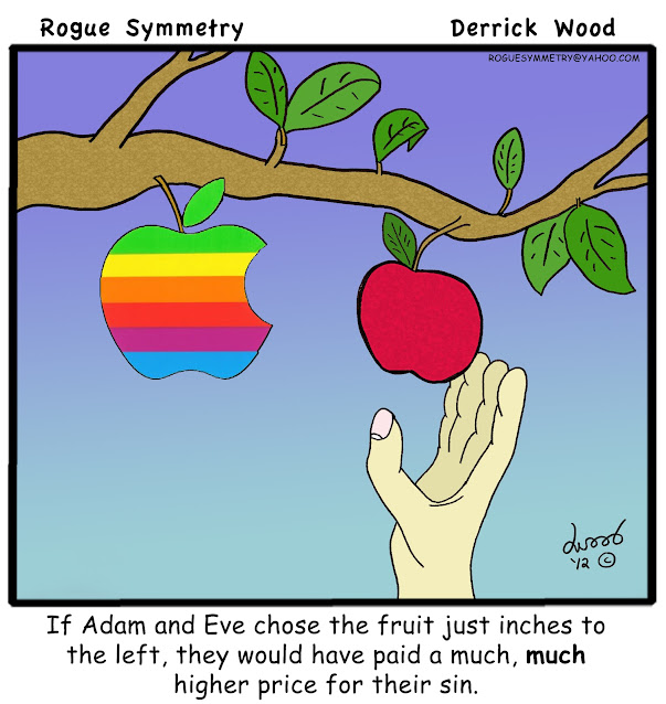 mac apple original sin adam and eve comic joke cartoon