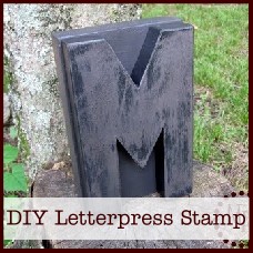 diy letterpress stamp