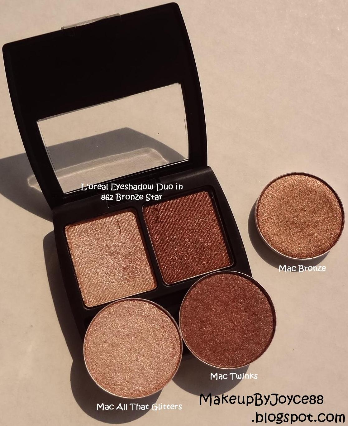 MakeupByJoyce ** !: Eyeshadow Swatches & Comparisons: L'oreal Wear ...