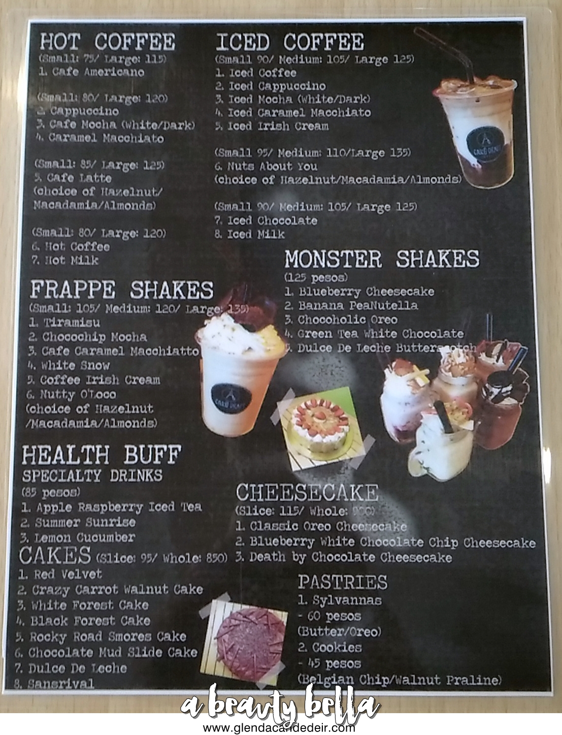 Glenda S Cafe Menu Glenda S Cafe Menu