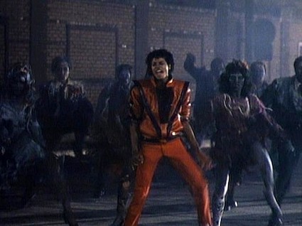 Michael Jackson, dancing in Thriller video