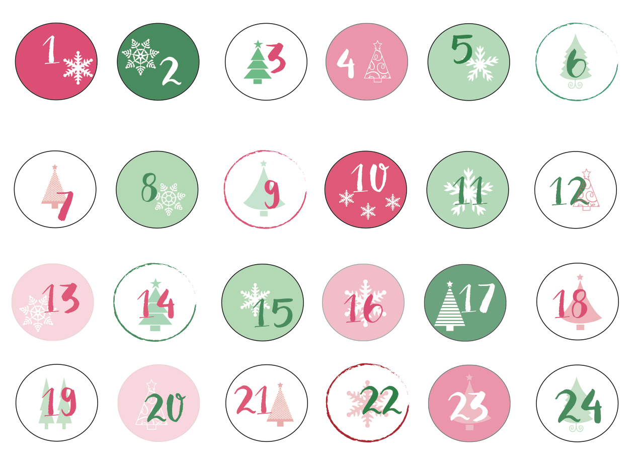 little calendario de adviento descargable y tutorial calendario de abviento