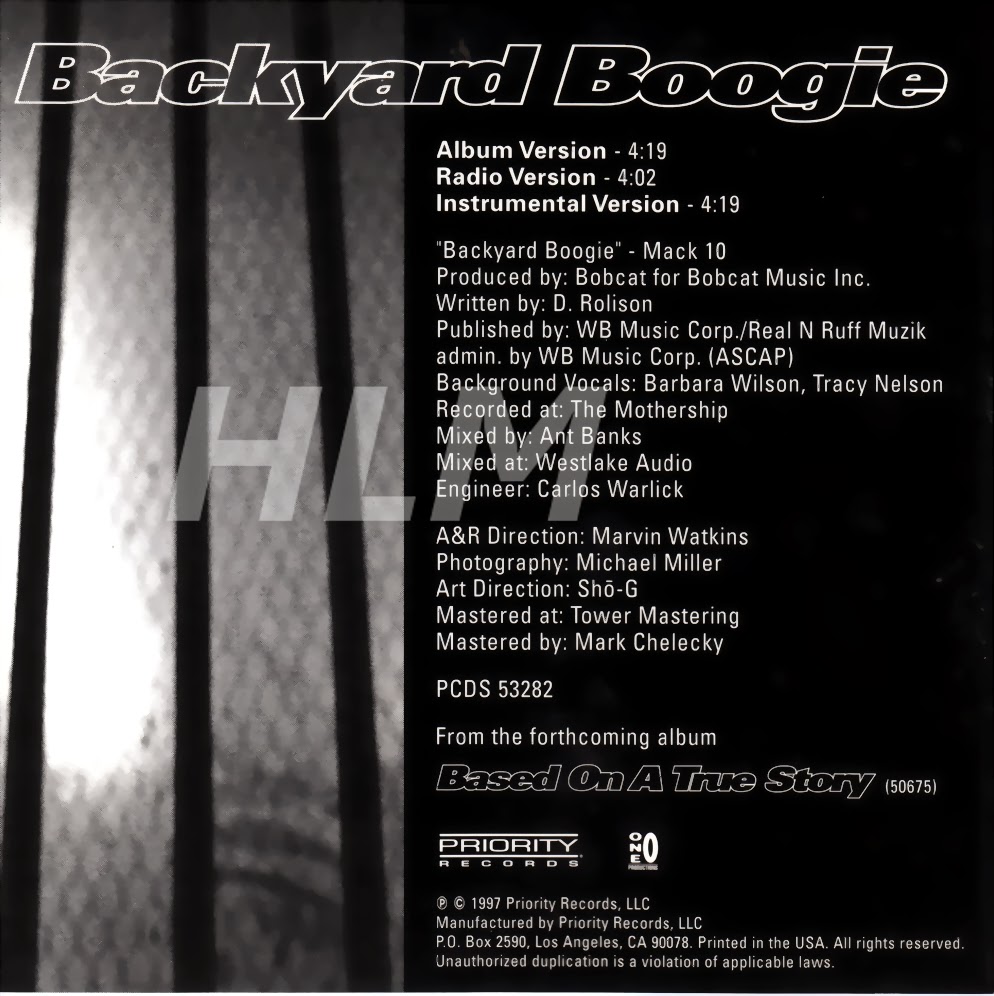 Highest Level Of Music Mack 10 Backyard Boogie Cds 1997 Hlm