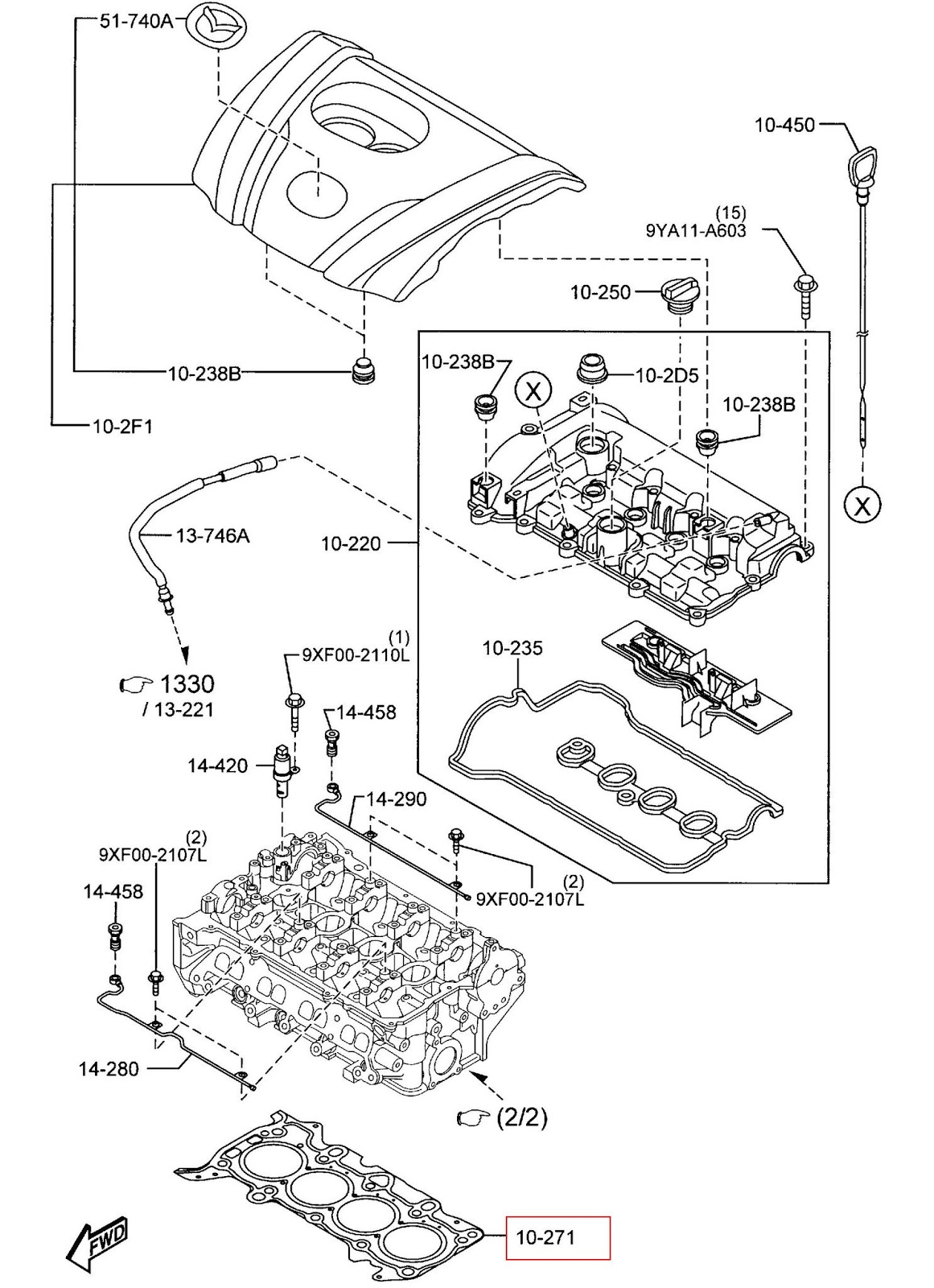 KP Gasket Mazda CX5 Skyactiv Engine Gasket