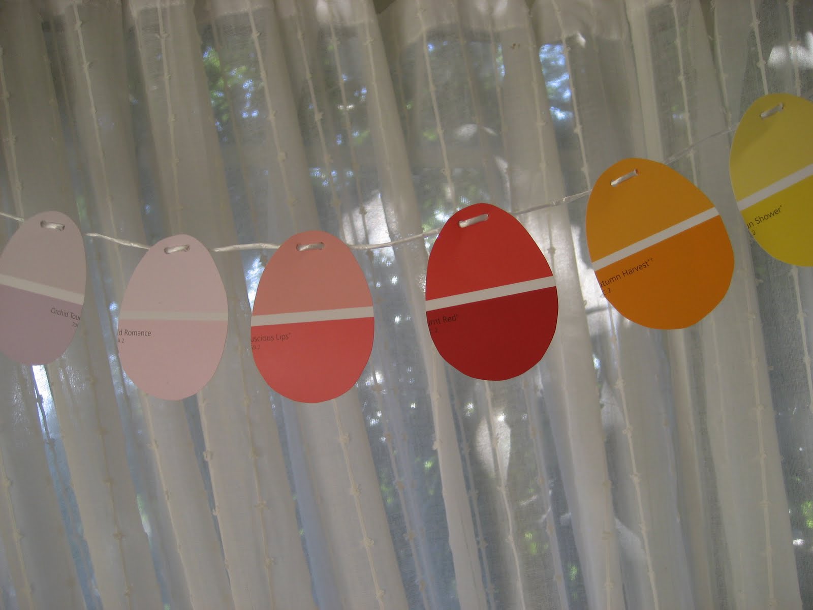 Lilies for Kate diy EASTER bunting