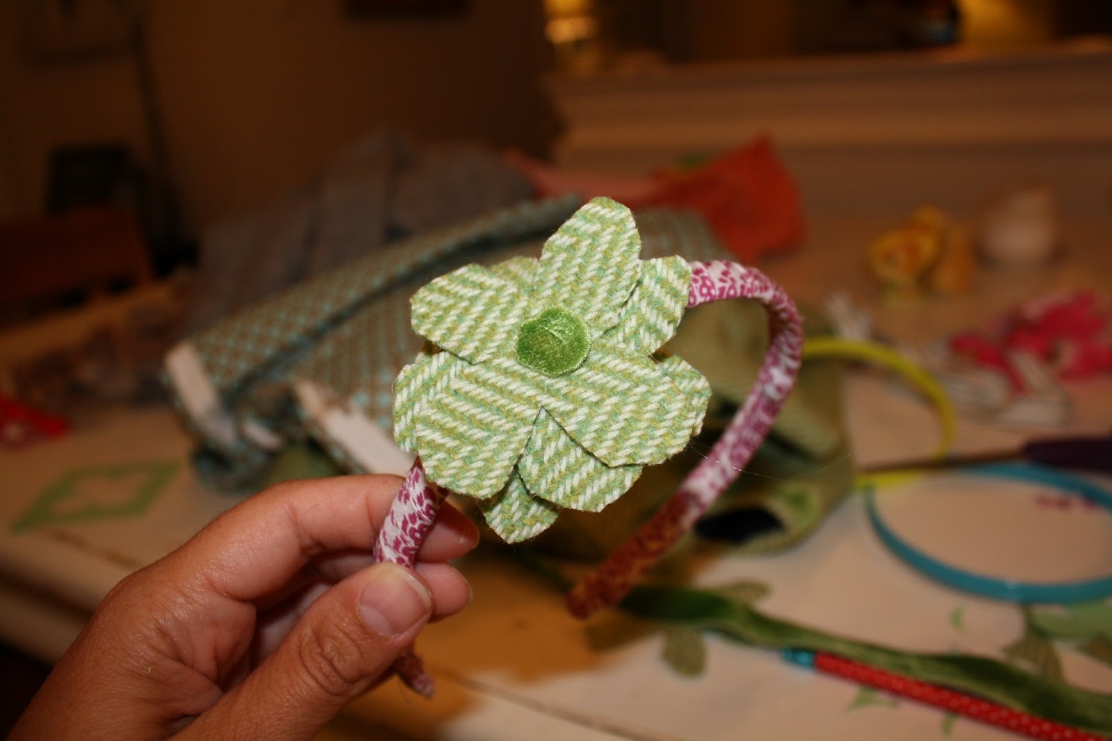 The Pink Peony of Le Jardin headbands for school