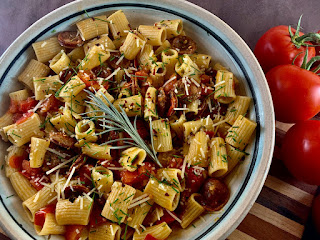 Rigatoni with Andouille and Tomatoes