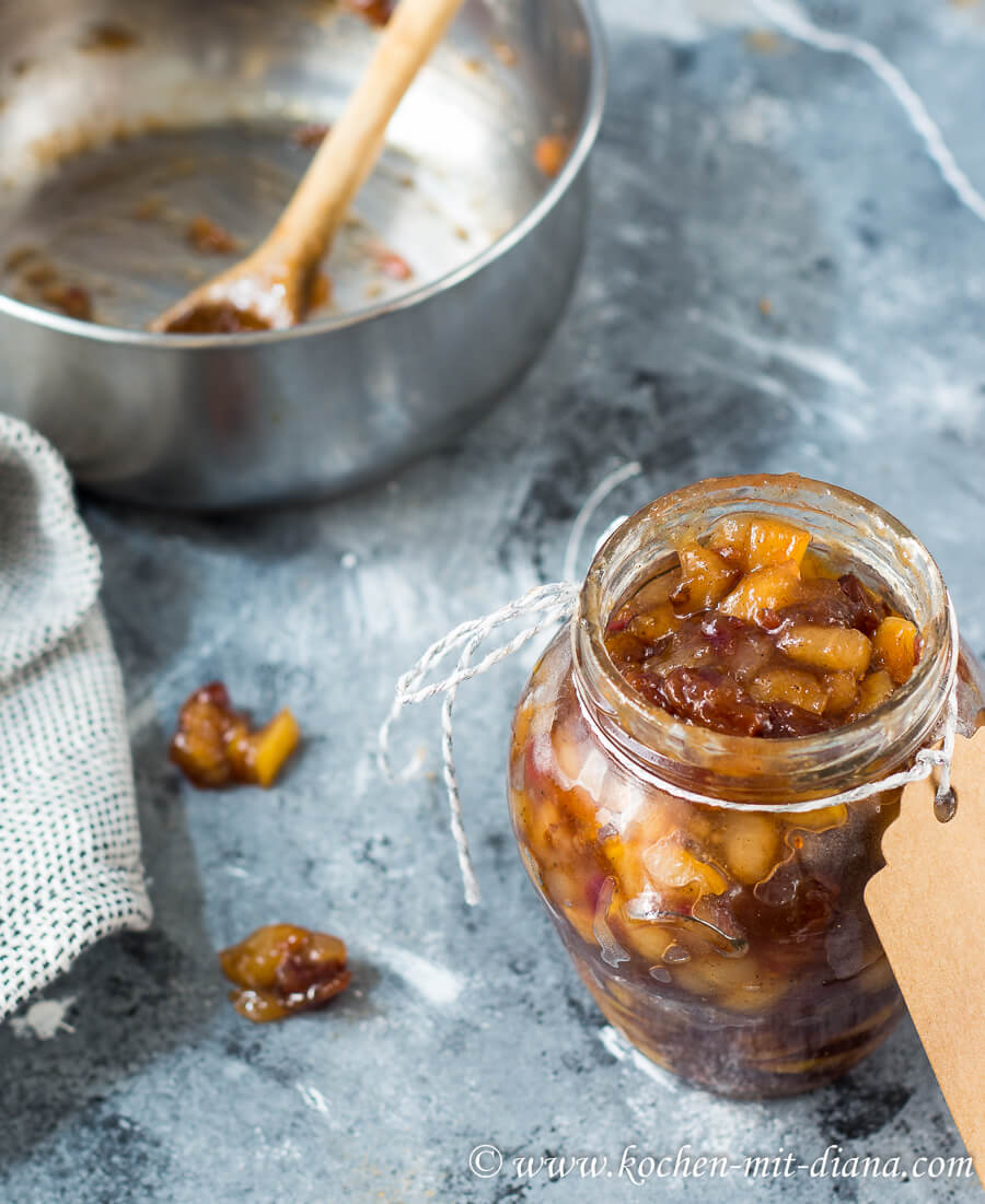 Quitten Birnen Chutney Kochen mit Diana