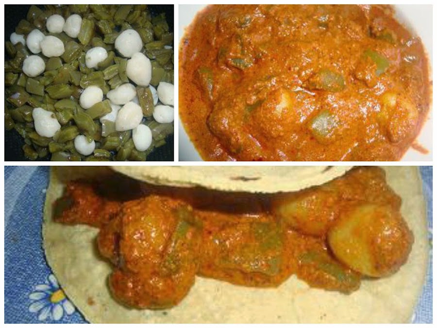 Pipián Rojo con Nopalitos y Papitas del Monte