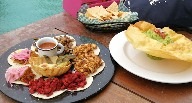 Kreuzfahrthafen Costa Maya - Abendessen mit Tacos und Guacamole Kreuzfahrthafen Costa Maya - Abendessen mit Tacos und Guacamole