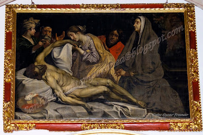 La lamentación sobre Cristo muerto.Abraham Janssens . Sanlúcar de Bª. (Foto. Oscar Franco)