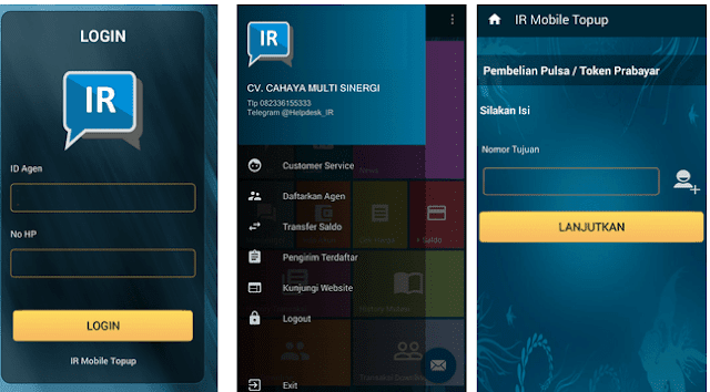 IR Mobile Topup Apk, Cara Download dan Menggunakan Aplikasi Android Istana Reload IR Mobile Topup Apk, Cara Download dan Menggunakan Aplikasi Android Istana Reload