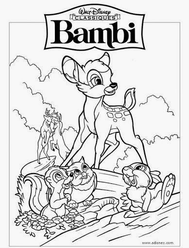 Bambi para colorear | Manualidades