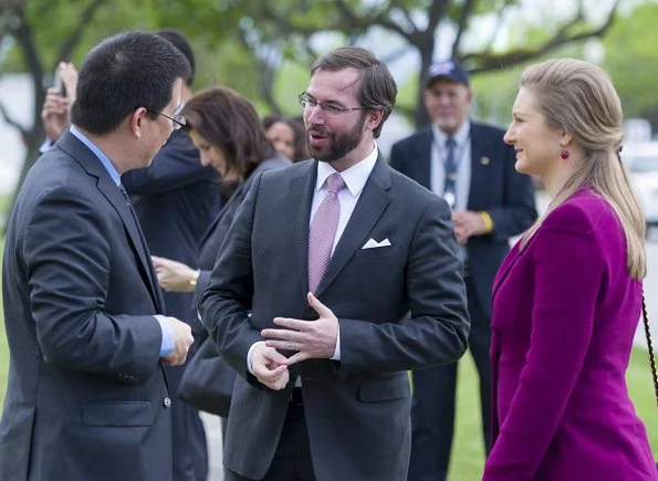Hereditary Grand Duke Guillaume and Hereditary Grand Duchess Stéphanie, and Minister of Economy of Luxembourg, Etienne Schneider and a delegation of economy visited NASA's Ames Research Center
