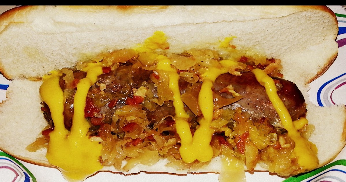 Mom! What's for dinner? Slow Cooker Brats with Sauerkraut