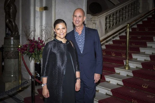 Crown Princess Victoria of Sweden attended the scholarship presentation ceremony at the Swedish Royal Opera organized by Micael Bindefeld Foundation in memory of Holocaust victims.
