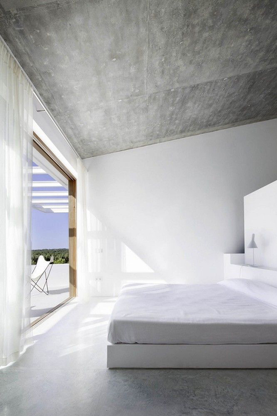 Soothing minimalist bedrooms for a simple life | Image via  Estudi Es Pujol de s'Era via Archdaily