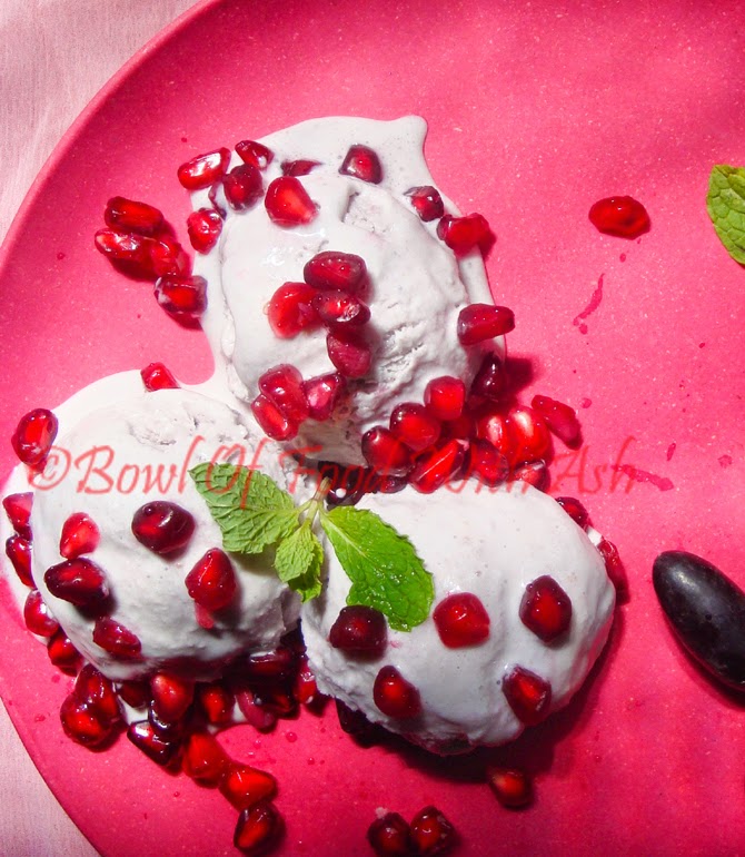 Pomegranate IceCream Recipe