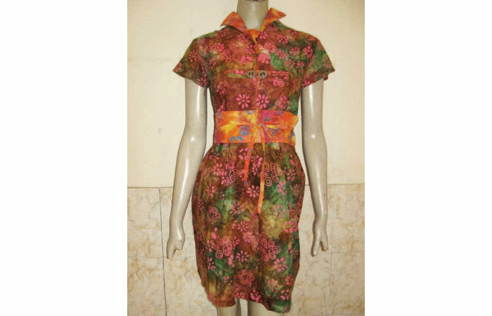 baju nikah batik long dress