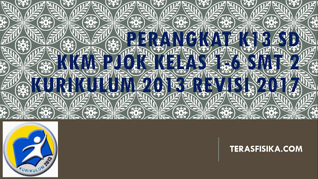 KKM PJOK SD/MI Kelas 1, 2, 3, 4, 5, dan 6 Kurikulum 2013