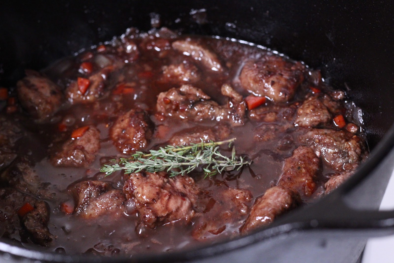 Apricot Wild Duck with Swiss Chard and Goat Cheese Polenta