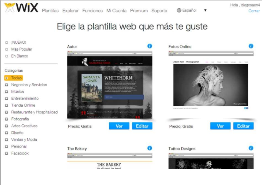 Wix Diseño de zonas de trabajo digitales.