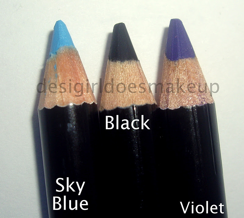 Desi Girl Does Makeup The Swatch Files LA Colors eyeliner pencils in