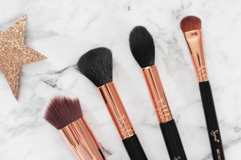 Sigma beauty copper rose gold brushes