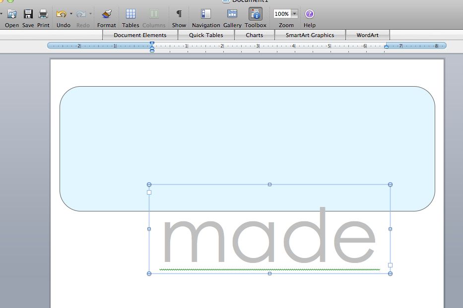 Make graphics in WORD MADE EVERYDAY