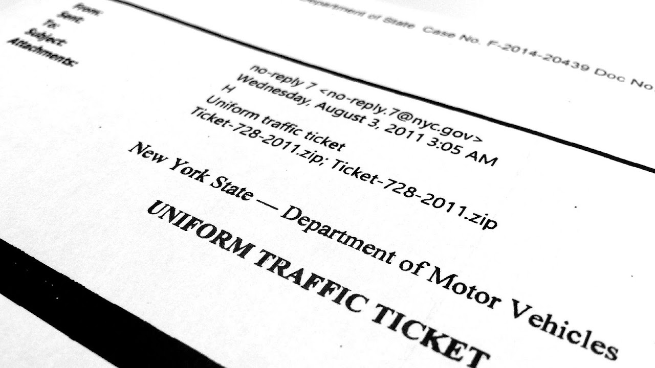 New York State Uniform Traffic Ticket Traffic Choices
