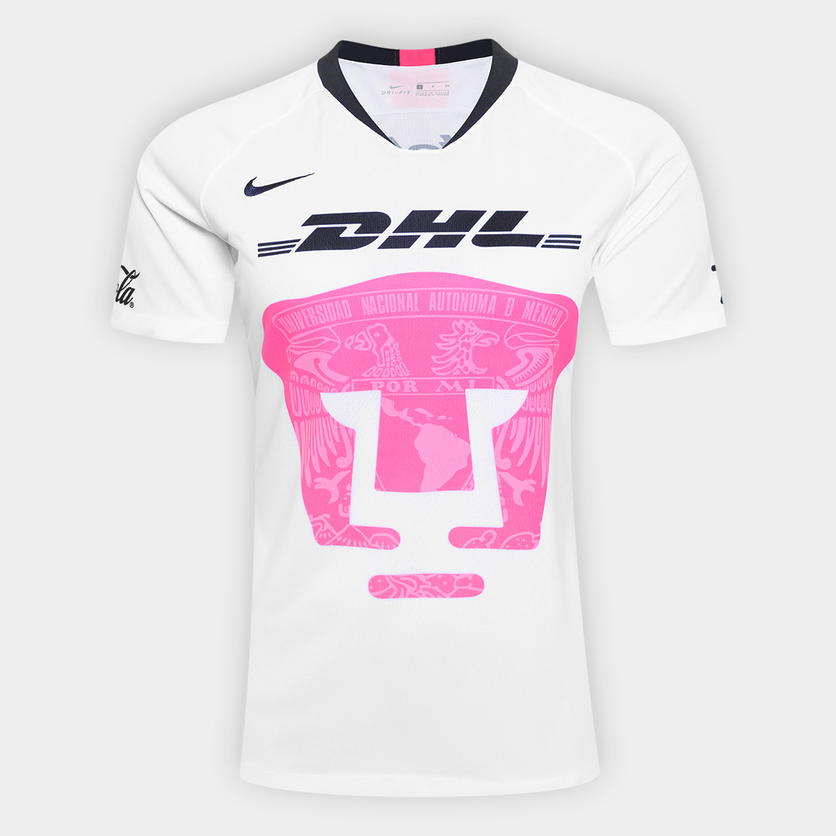 White / Pink Nike Pumas UNAM 1819 Women's Home Kit Revealed Footy