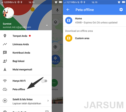 peta offline google maps untuk menghemat data pemakaian
