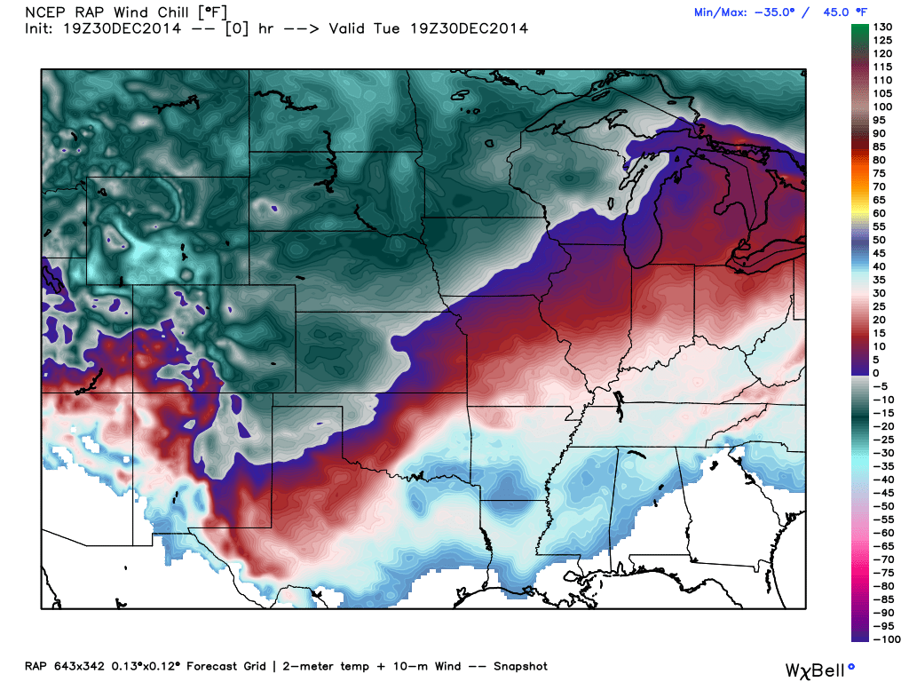 Cold Temps & Low Wind Chill's Forecast To Continue.