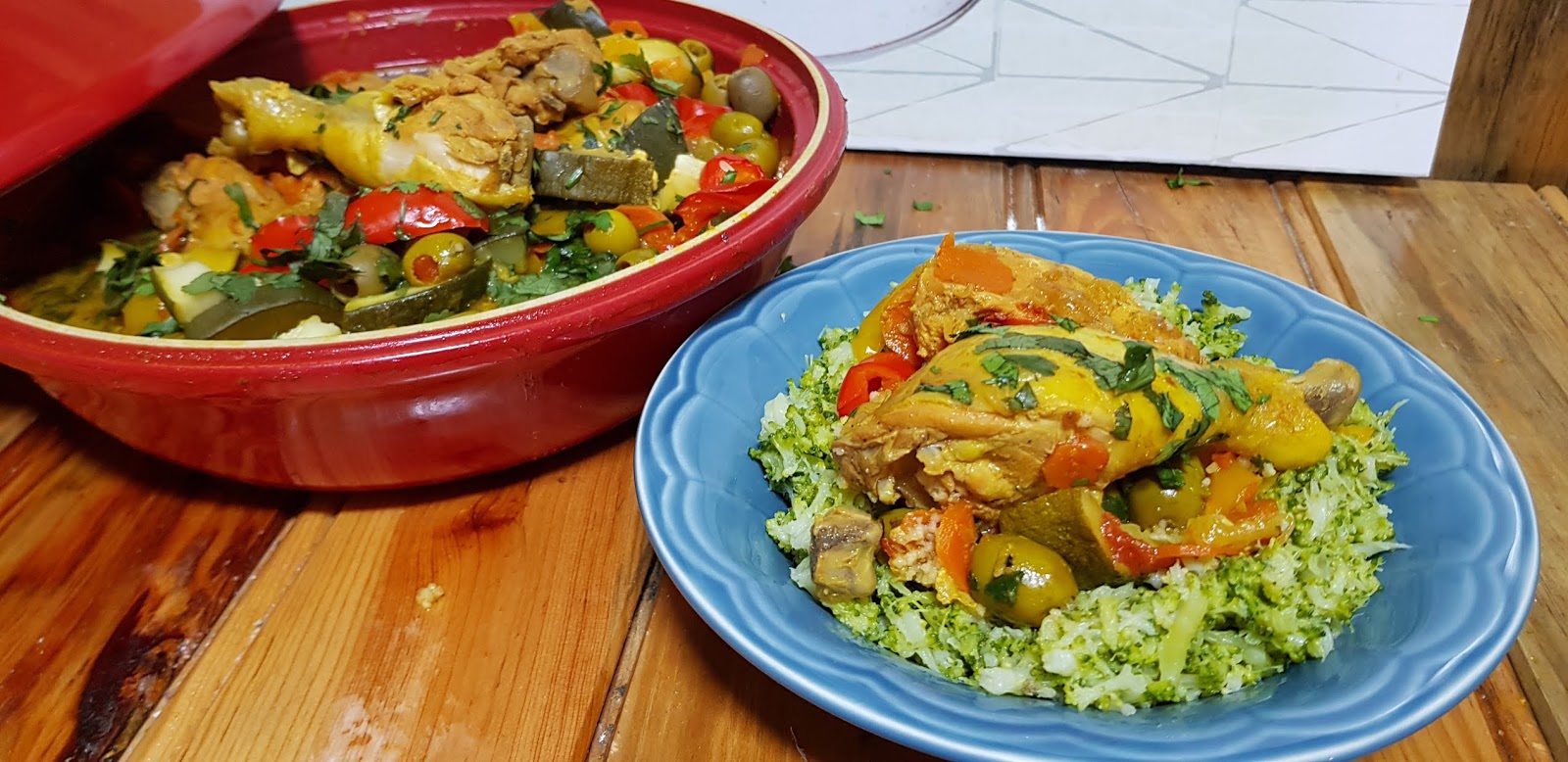 Tagine de frango com legumes. Graça Truques & Dicas