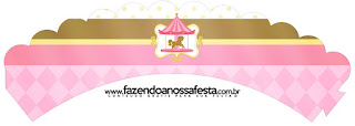 Carousel in Pink: Free Printable Cupcake Wrappers and Toppers.