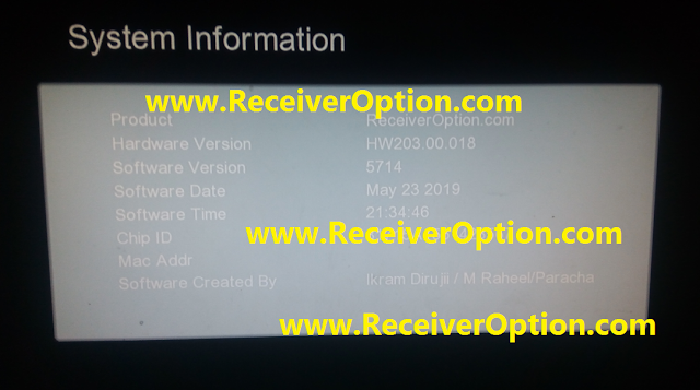 GX6605S HW203.00.201 HD RECEIVER CLINE OK NEW SOFTWARE