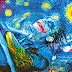 Pinturas famosas trasformadas en Batman pop art.