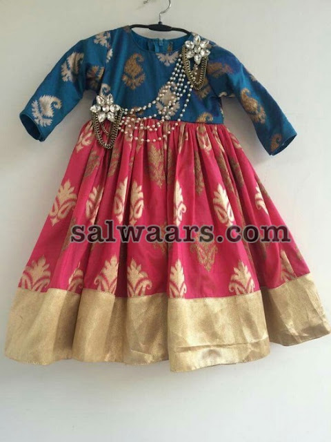ikkat long frocks with price