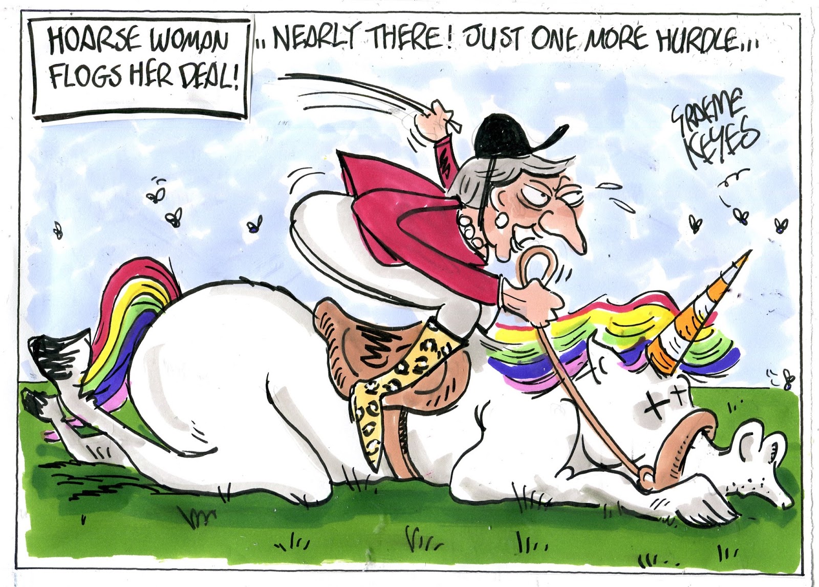 Vetustideces Humor con 'Flogging a dead horse'