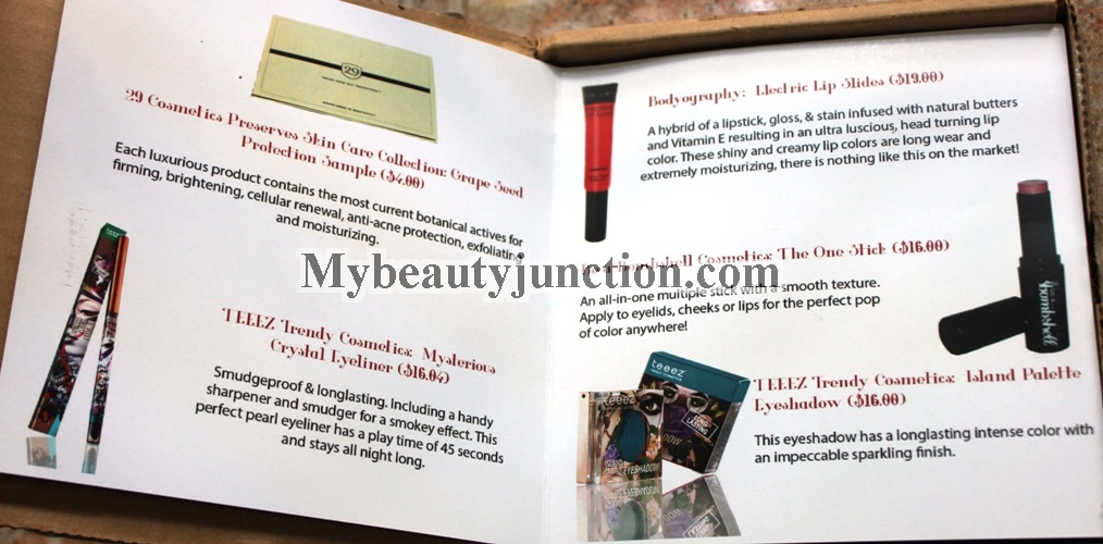 Lip Factory Box January 2014 review, unboxing, photos: International beauty box