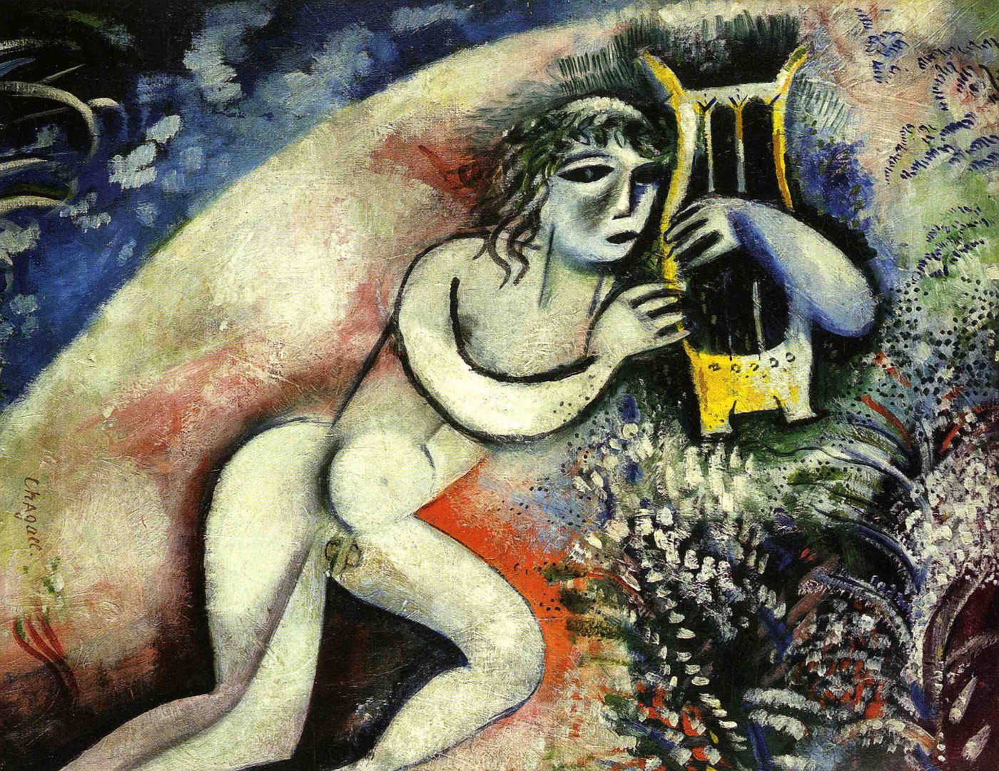 Artoz Art Cartes format B6 gesamtparent 3 Karten-Sets Marc Chagall Behütender Engel 