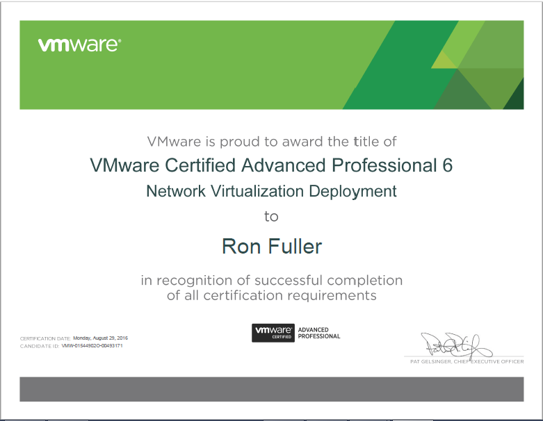 CCIE5851: Benefits of VMware Certification