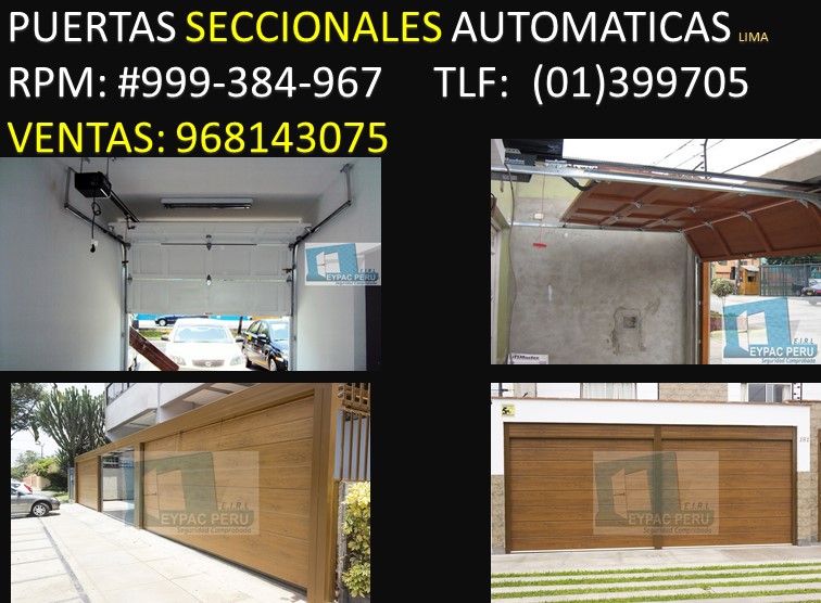 PUERTAS DE GARAJE AUTOMATICAS EYPAC PERU E.I.R.L