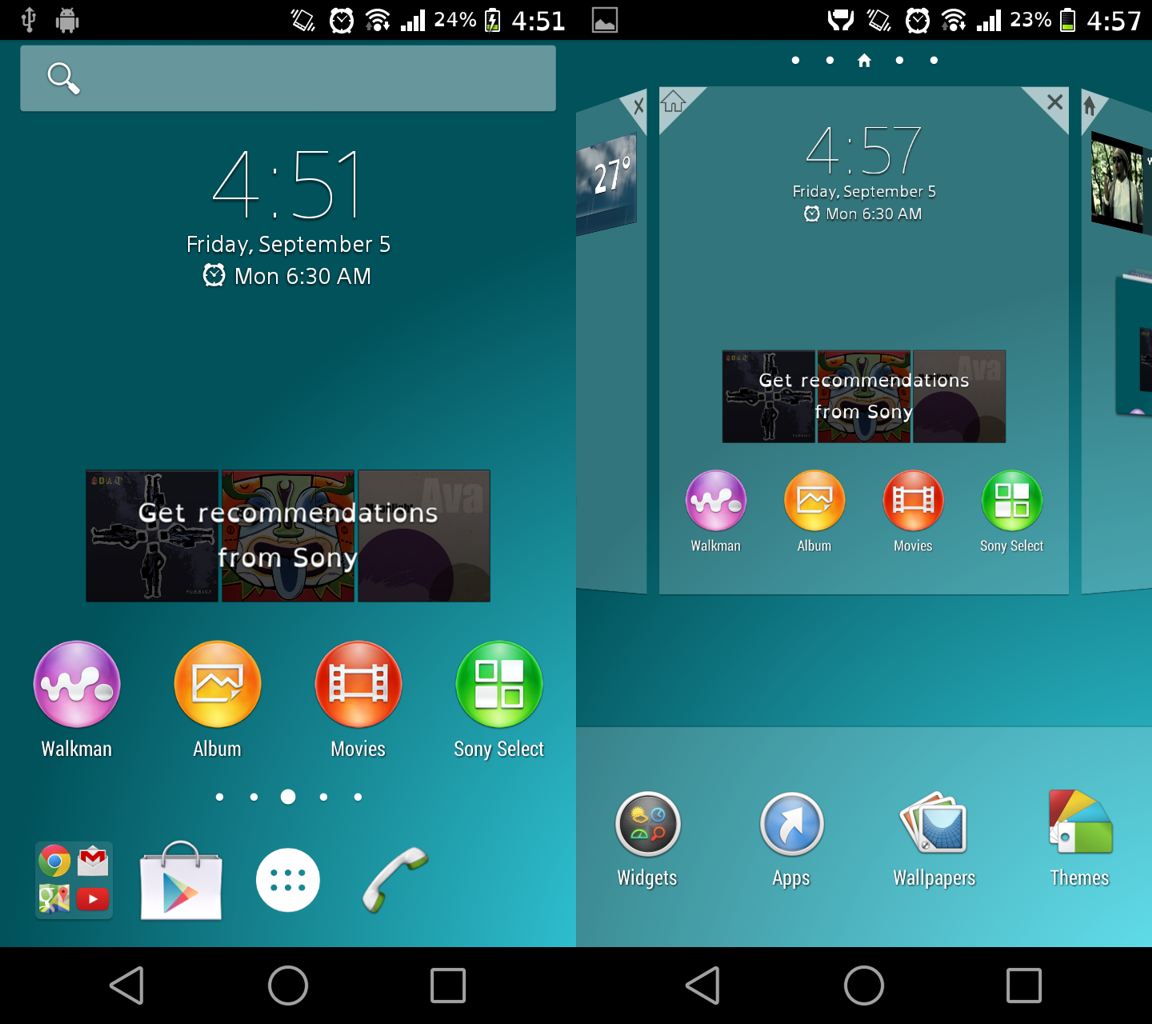 Download Xperia Z3 Launcher Widget untuk Android Jelly Bean 4.2