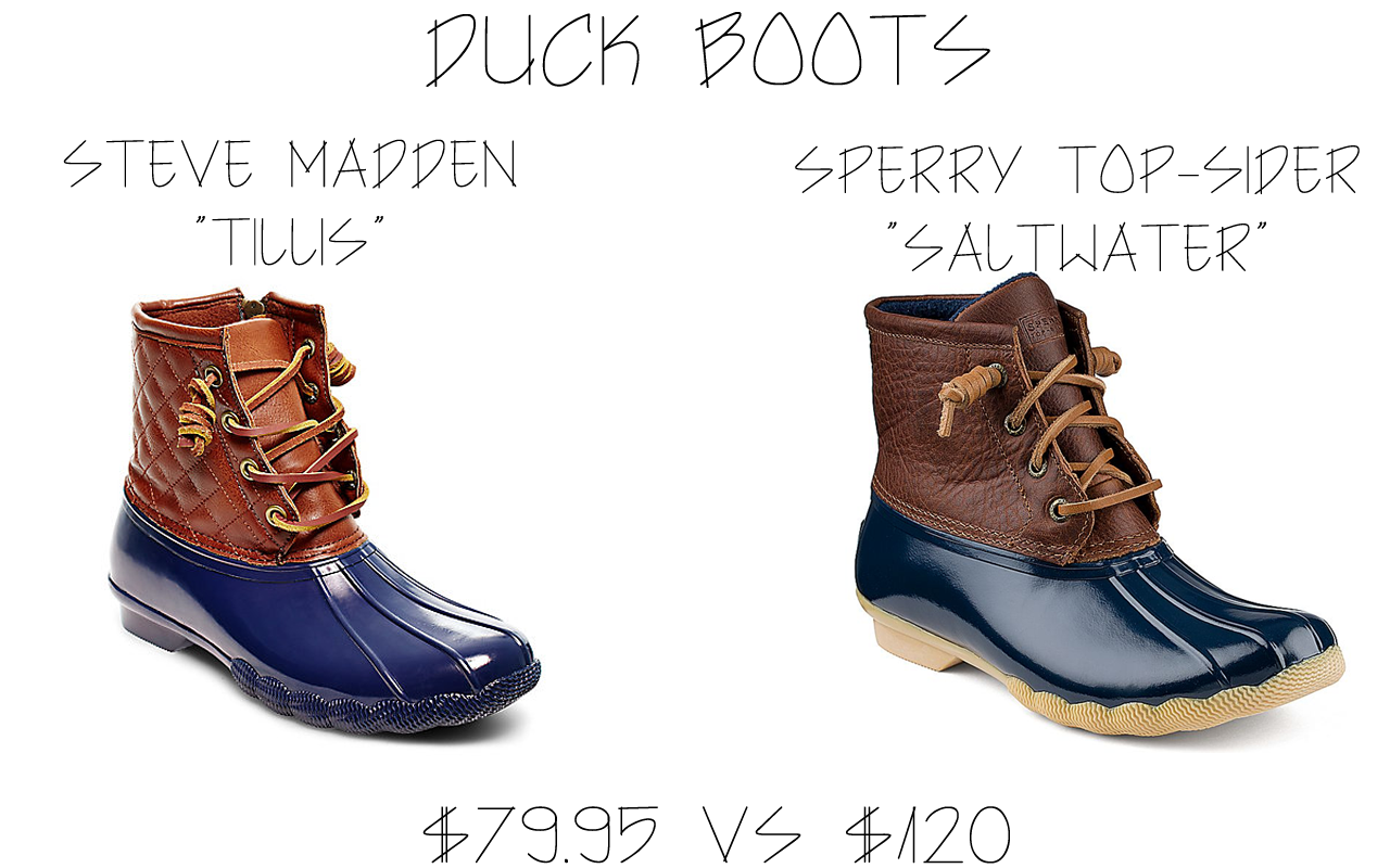 steve madden duck boots